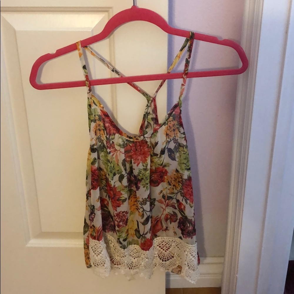 Floral tank top
